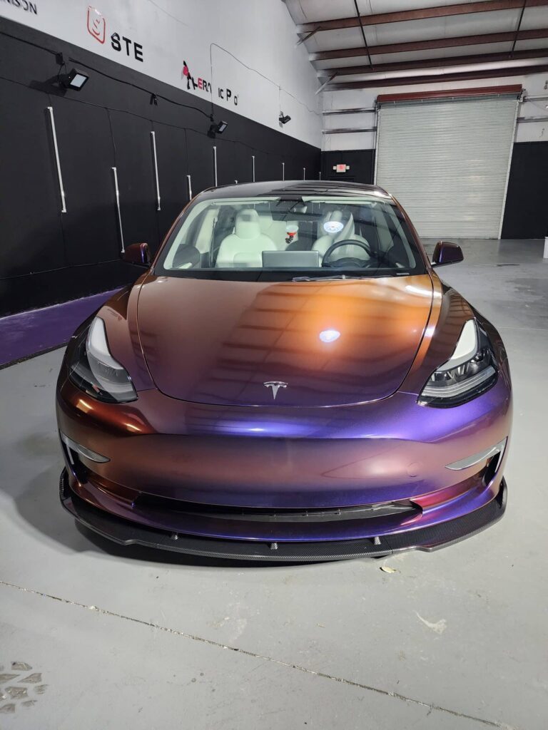 Tesla 3 Color Shift Wrap