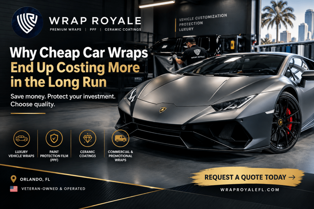 Cheap Car Wraps vs. Professional Car Wrap Installation